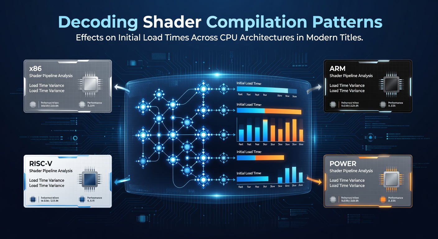 Shader compilation benchmarks showing CPU architecture impacts on game load times
